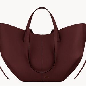Polene Deep Burgundy Tote Bag